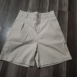 MISSLOOK Bermuda Shorts with Pockets Khaki size Small